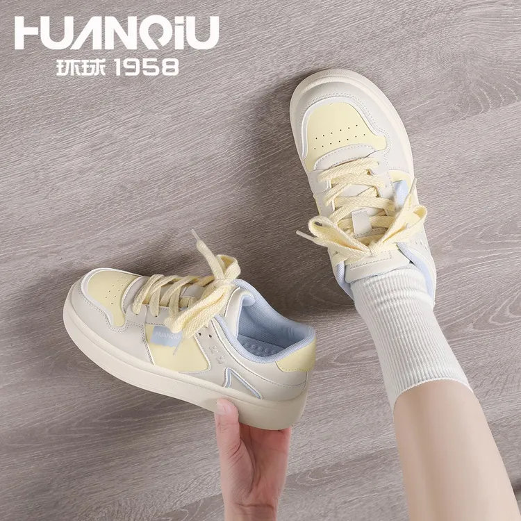 HUANQIU/环球潮流小众百搭高颜值板鞋女鞋2025夏季新款运动休闲鞋