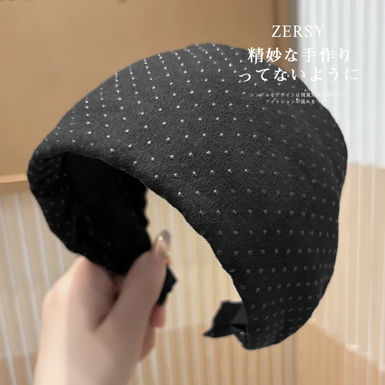 发箍女2025年新款高级感洋气时尚宽边发卡日常外戴遮白发洗脸头箍