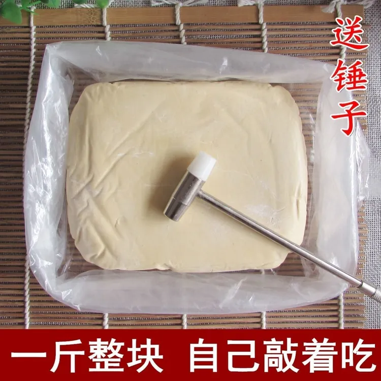 湖北仙桃特产丁丁糖传统制作纯手工麦芽糖敲敲糖500克包邮送锤子