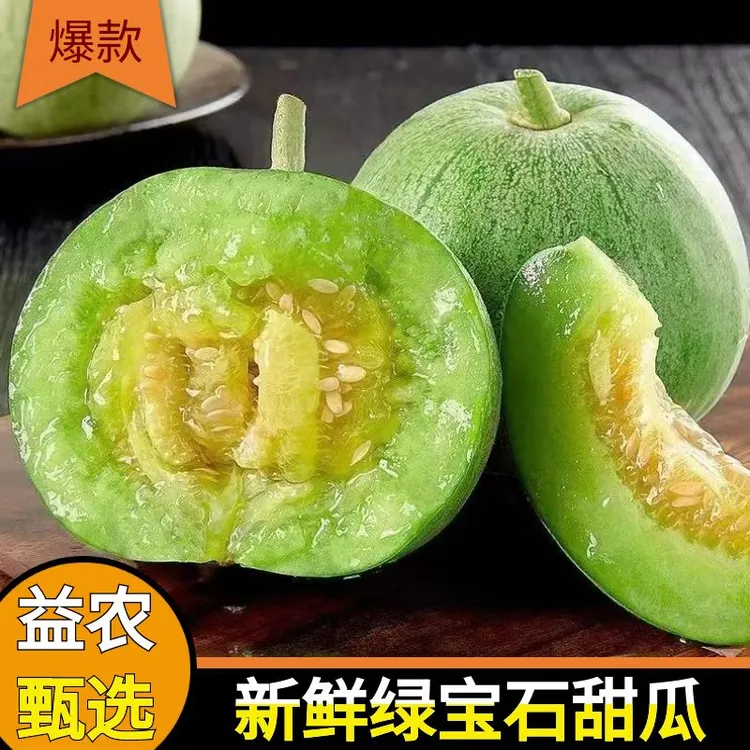 【辽乐】绿宝石甜瓜水果新鲜香瓜甜瓜脆宝应季水果现摘现发包邮头茬