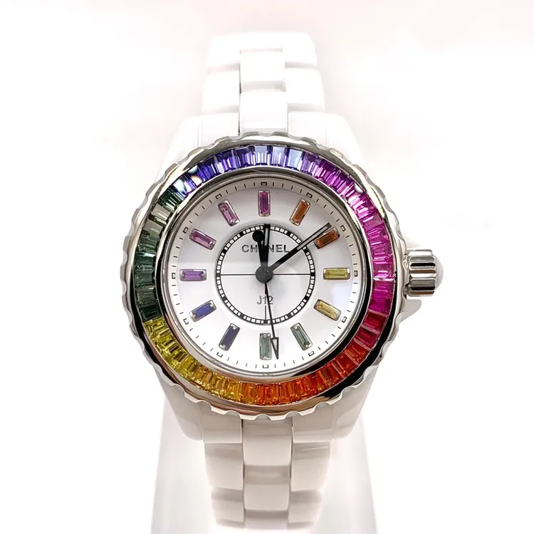 99新 Chanel/香奈儿 J12/陶瓷/石英/表径33mm/女表时尚
