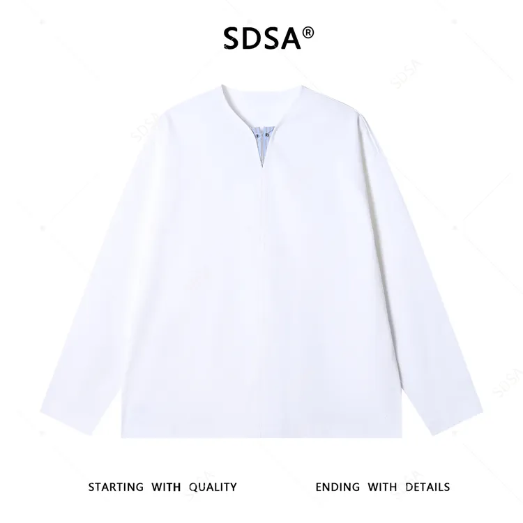 SDSA男士秋冬新款痞帅男装简约拼接撞色套头卫衣百搭时尚宽松上衣