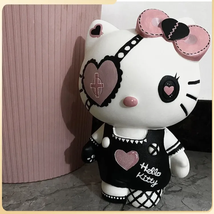 大号石膏娃娃kt猫涂鸦彩绘手工diy涂鸦存钱罐礼物儿童可爱卡通