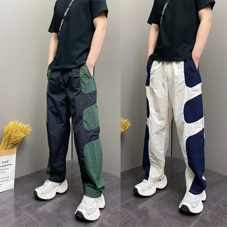 男裤夏薄款时尚百搭休闲裤男2025新款速干直筒运动裤痞帅宽松裤子