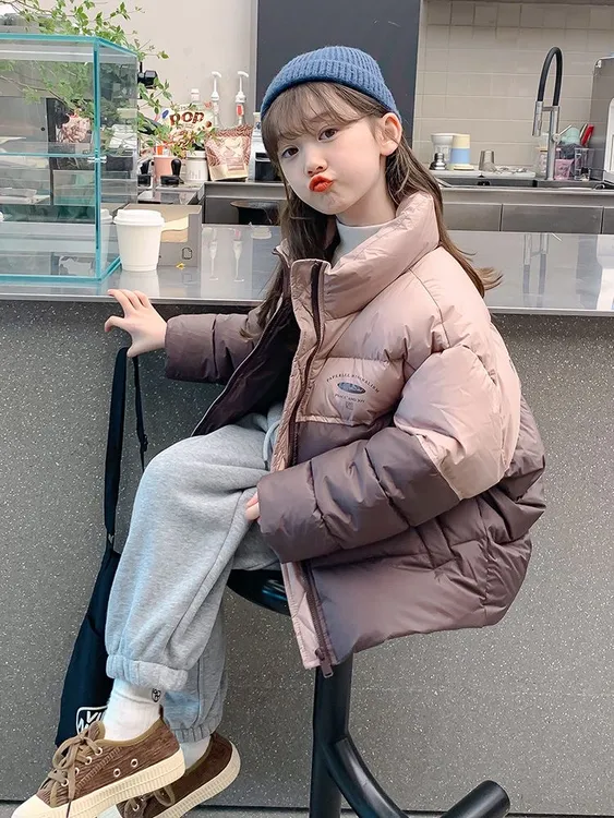 【思晨家】 韩版男女童冬装棉服新款潮流洋气保暖儿童加厚中长款