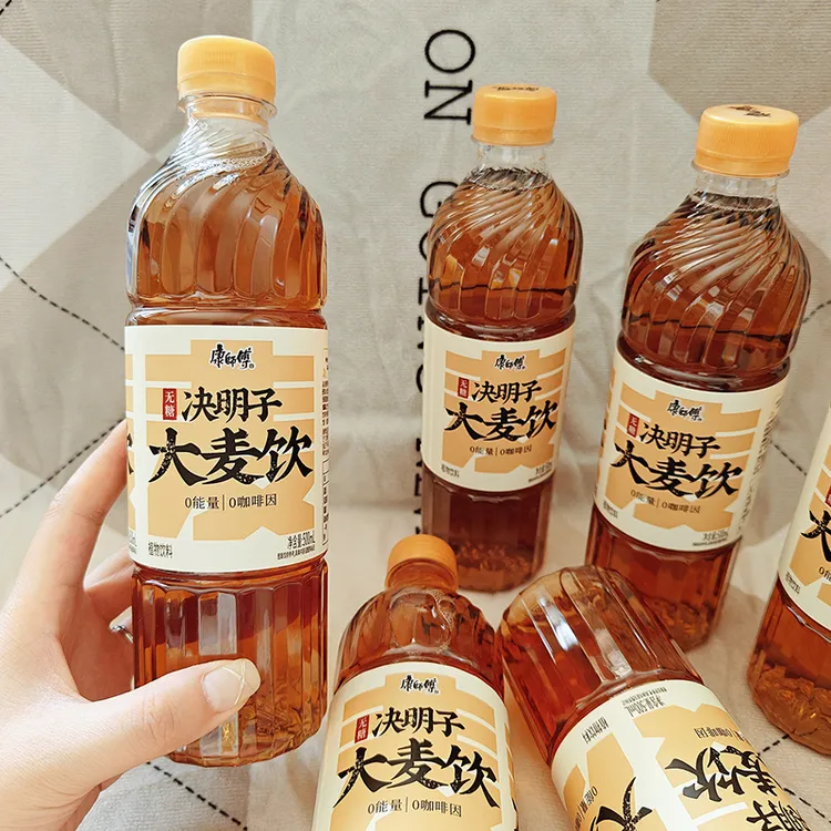 康师傅无糖决明子大麦饮500ml植物饮料0能量0咖啡因夏季饮品解渴