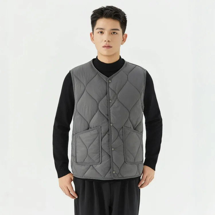 外穿坎肩秋冬休闲百搭外穿轻薄保暖男士宽松马甲运动百搭无袖背心