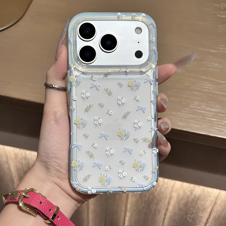 可爱小清新田园风适用苹果16/15/14/13promax手机壳12/11防摔