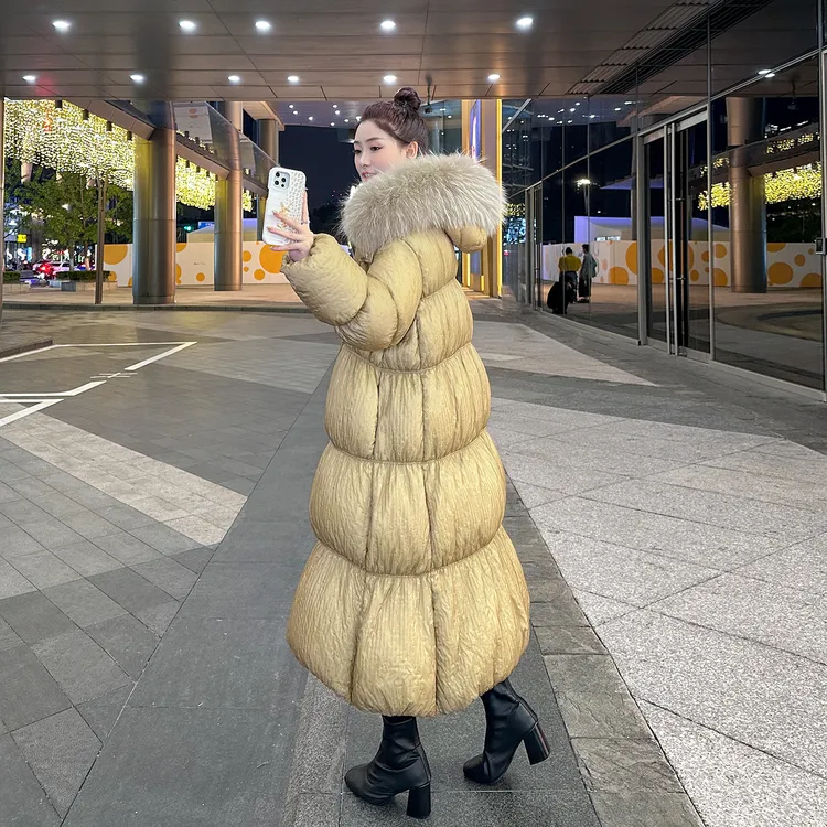 超厚羽绒服女长款过膝2025冬新款今年流行设计感东北极寒保暖外套