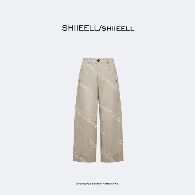 SHIIEELL【山系漫游裤】轻户外运动感棉质宽松直筒休闲工装裤Z3159