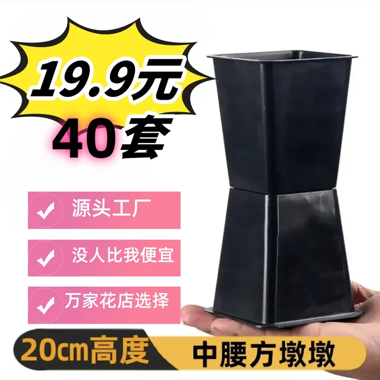 迷你方墩墩小花束圣诞节教师节三八女神节黑色白色花店伴手礼包装
