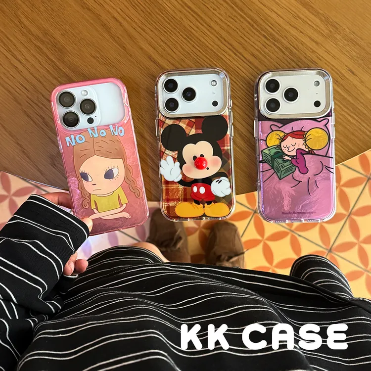 适用苹果17手机壳iPhone16/15promax奈良美智招手米奇卡通保护套