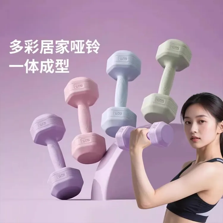 哑铃女士健身器材家用瘦肚子杠铃壶铃儿童青少年女小哑铃2KG一对