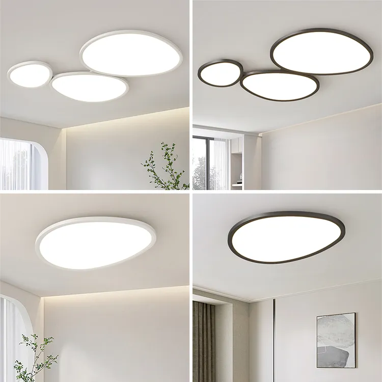 大观园客厅灯云朵卧室大厅主灯北欧简约鹅卵石吸顶灯护眼灯具4381