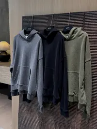 MZX 秋季全棉简约连帽百搭款纯色三色长袖卫衣 SY8835-P