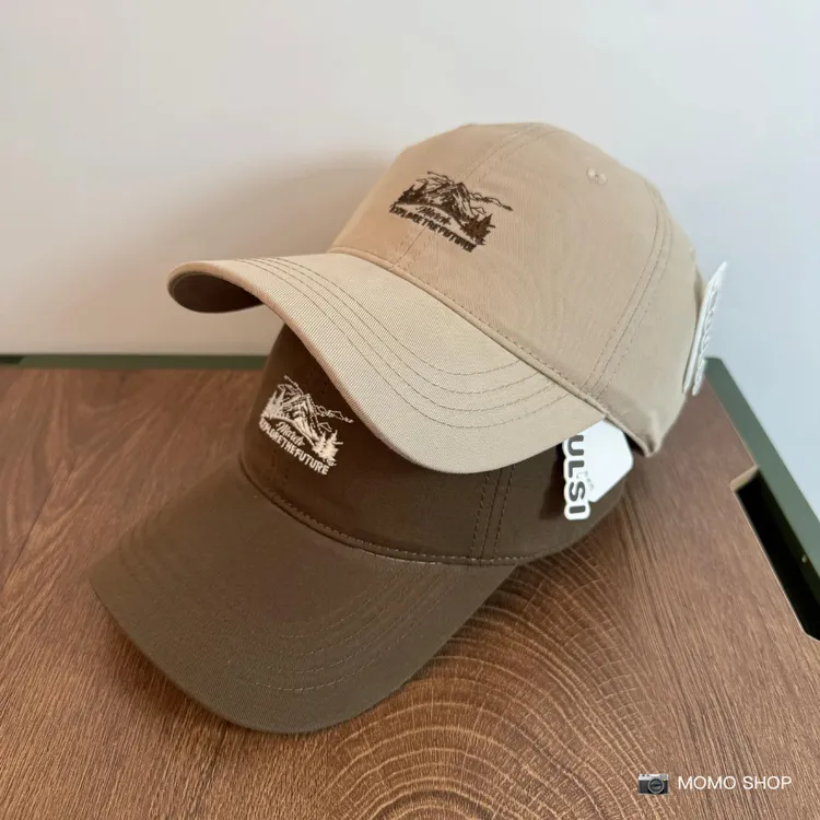 韩版时尚刺绣棒球帽宽檐显脸小遮阳防晒鸭舌帽子男女同款软顶加宽