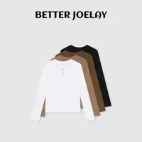 BETTER JOELAY-【无解谜语】时尚百搭T恤长袖慵懒简约TT108