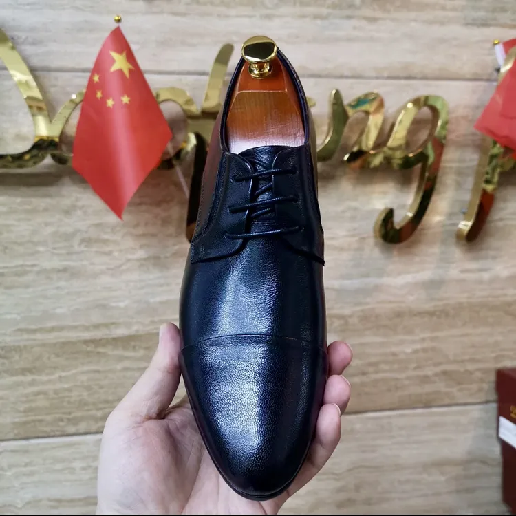 35码起隐形内增高商务休闲鞋增高6-8公分职场休闲风糸带男士皮鞋