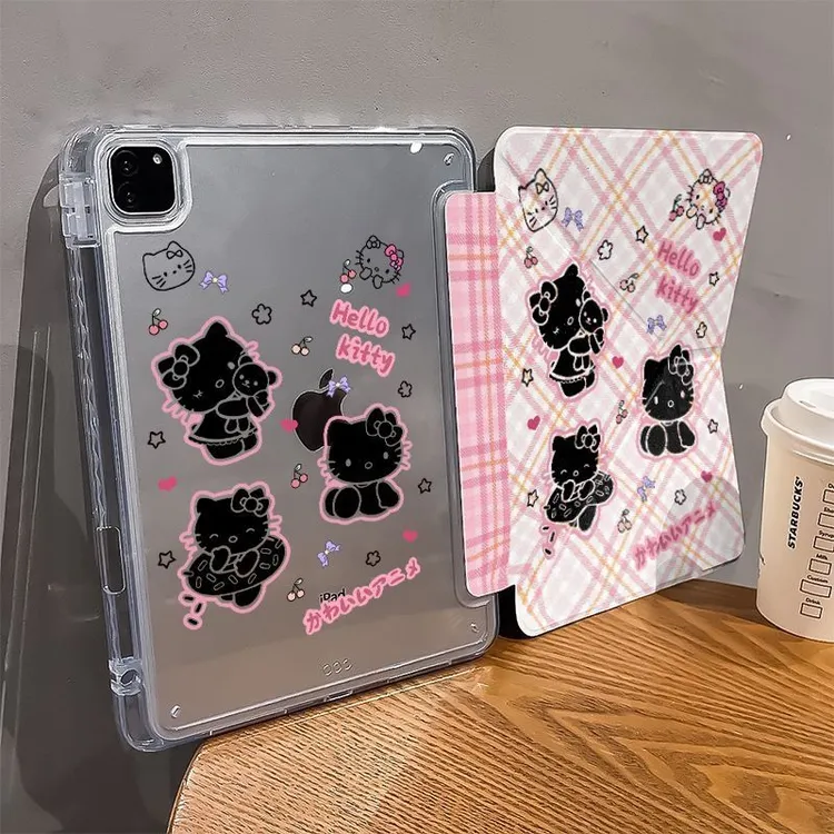 妙品粉格KT猫适用小米Pad7 Pro保护套11.2英寸笔槽小米6Pro平板壳