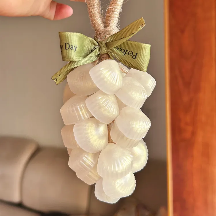 [胡萝卜]珍珠贝原创手工串葡萄皂挂件洗手挂香清新伴手礼