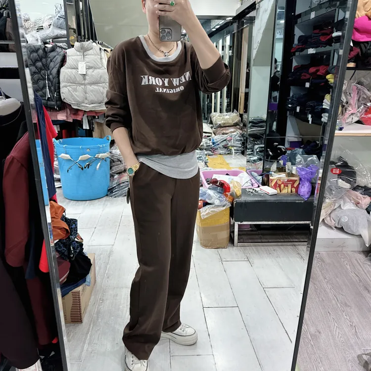 圆牌优质超大码休闲假2件套装222品