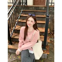 大婉酱千千微胖定制 假两件蕾丝拼接正肩圆领卫衣长袖上衣秋1086X