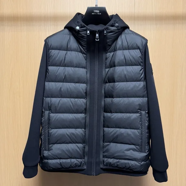 【专柜品质两件套】6886男士休闲秋冬羽绒马甲棉服外套夹克