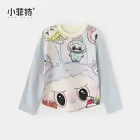 小菲特秋季女童卡通长袖T恤中大童洋气上衣儿童打底衫BGYQ52701