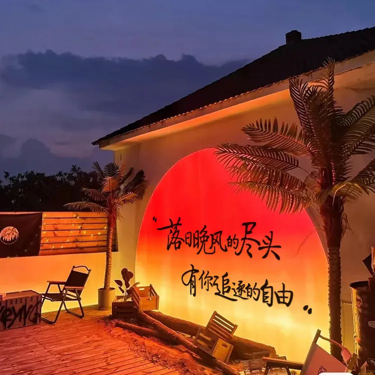 露营风烧烤肉串店装饰创意墙面贴餐饮酒吧氛围布置网红打卡拍照区