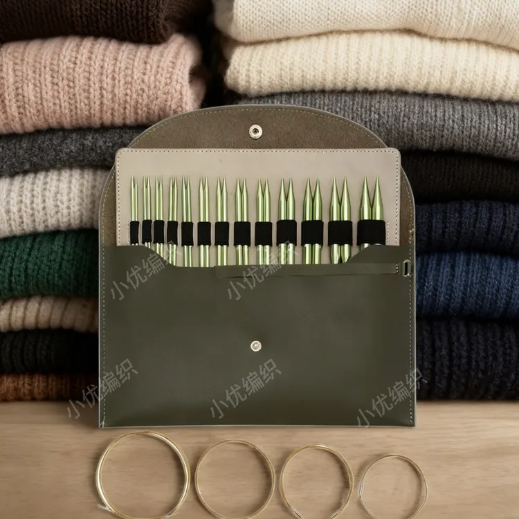 可拆卸环形毛衣针手工编织工具适合新手熟手换绳套装