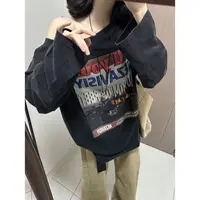 徐秋阳 斜肩夜色 秋季新款百搭时尚休闲显瘦显白上衣13563