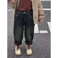 儿童2025冬季新款加厚保暖牛仔裤(款式不挑)B4867