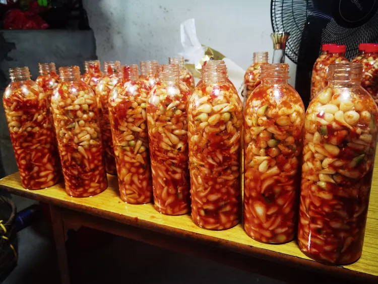腌酸野生小藠头下饭酸辣脆爽香味十足下饭菜