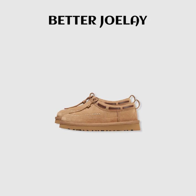BETTER JOELAY -【复古豆豆】复古休闲低帮平底鞋百搭时尚X405