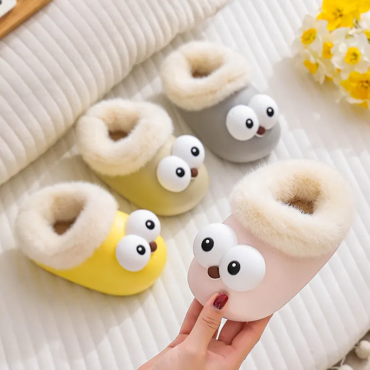 【亏本做数据】儿童棉拖鞋男童2025新款秋冬女宝宝室内家居防滑防水加厚保暖棉鞋