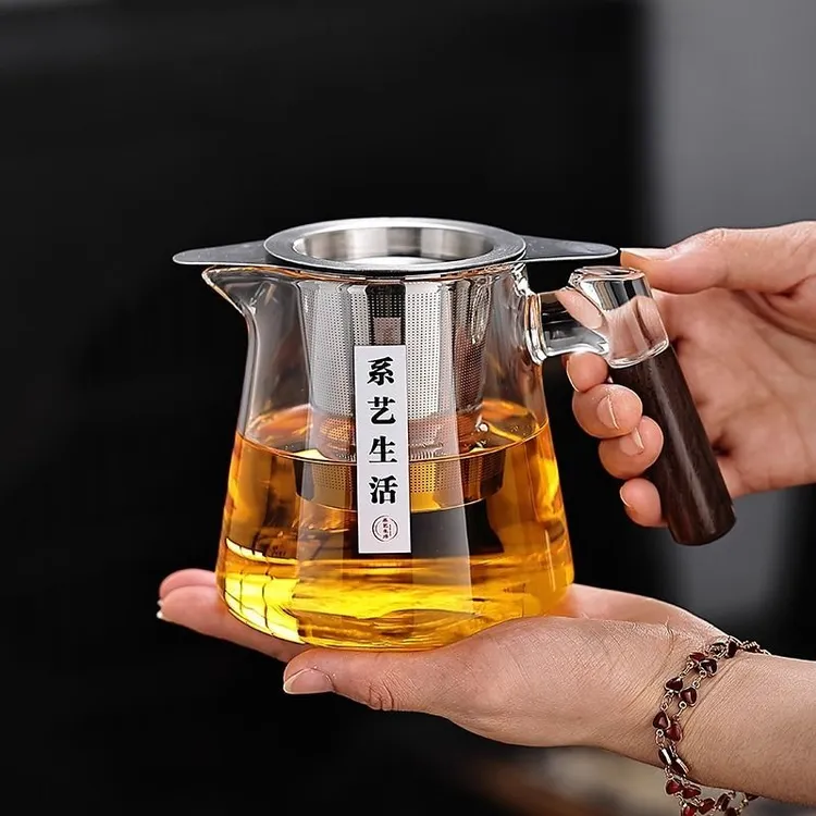 加厚茶具公道杯玻璃大小号公杯耐热高硼硅茶漏一体泡茶茶水分茶器