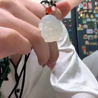 未镶嵌岫玉悟空大圣带绳子