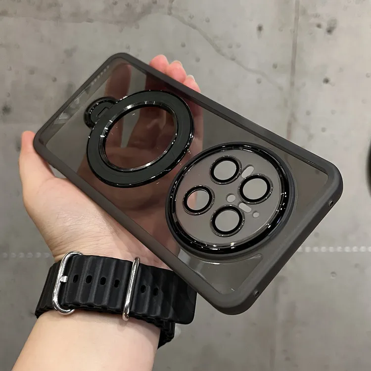 透明适用华为mate80pro手机壳镜头全包磁吸支架mate70爆款保护套