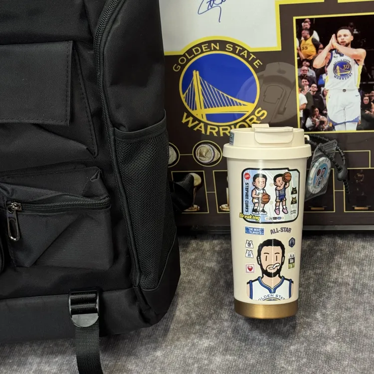 库里欧文篮球勇士杯子ins高颜值保温杯带盖随身杯吸管杯简约实用