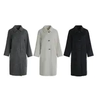 革美 长款翻领大衣MNE81375