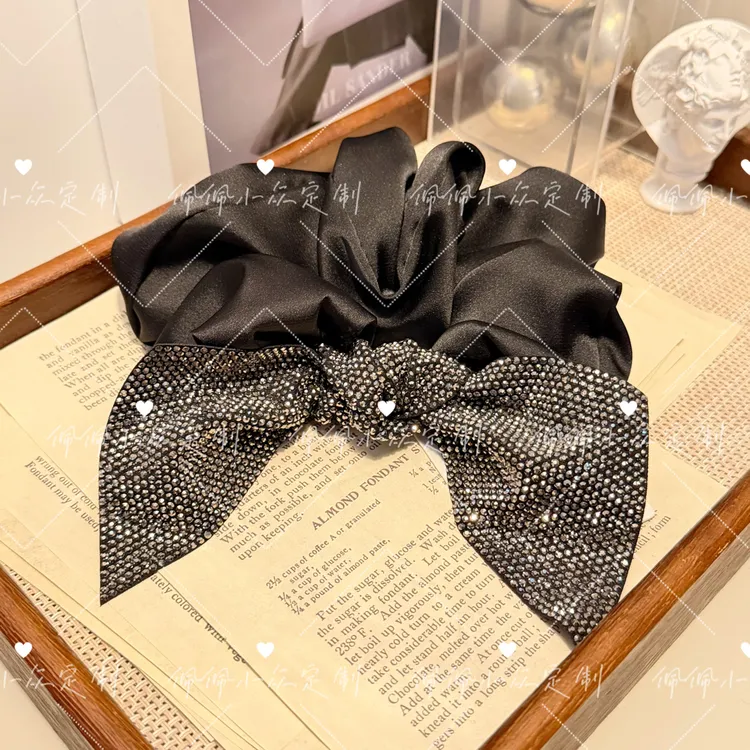 【PEI】黎明/发绳原创设计甜美风发圈复古皮筋女经典满钻发饰少女