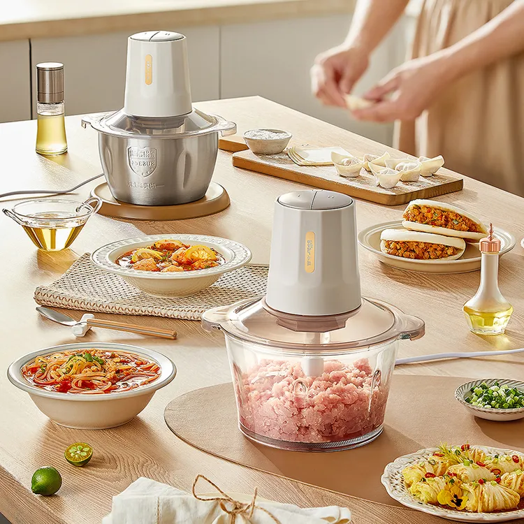 小熊绞肉机家用多功能电动小型搅拌机绞馅碎肉机料理机绞猪肉机  