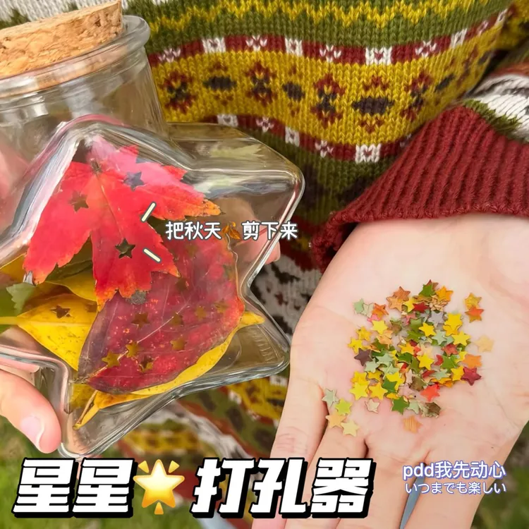 星星瓶DIY装饰五角星打孔机压花器星星迷你小型打洞纸张单孔剪秋