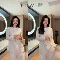 板熙FTLW-【白瓷】高级感气质时尚优雅女装羊毛上衣-4088