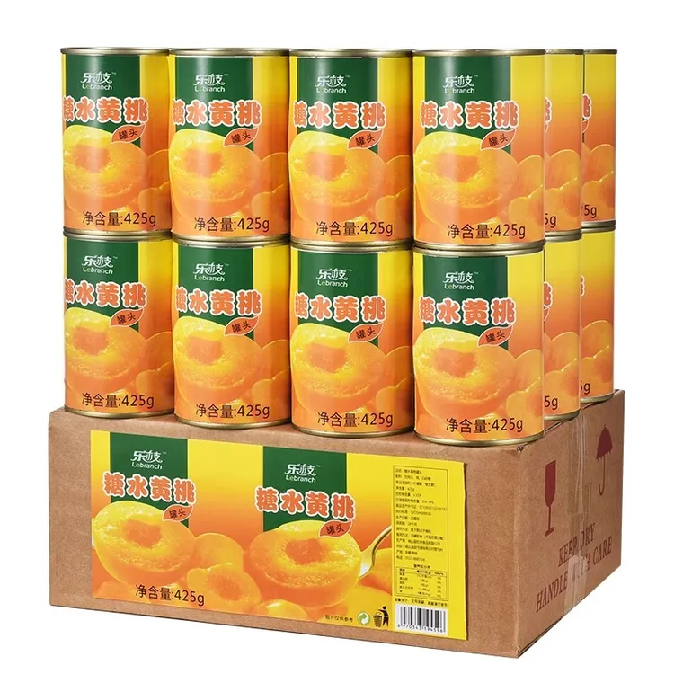 黄桃罐头整箱425g原产砀山烘焙专用新鲜糖水果罐头整箱6罐