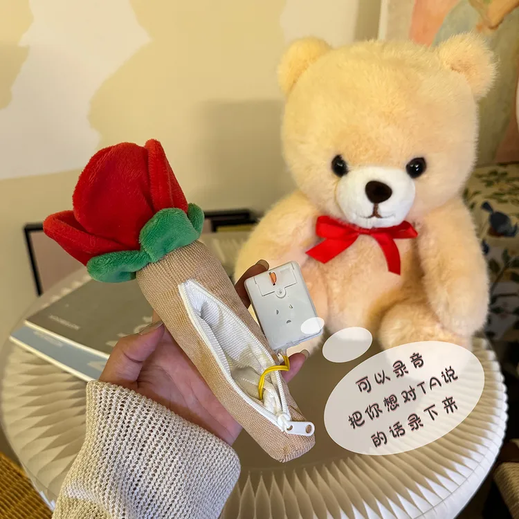 录音小熊玩偶送女友闺蜜小熊毛绒玩具生日礼物送对象公仔可爱娃娃