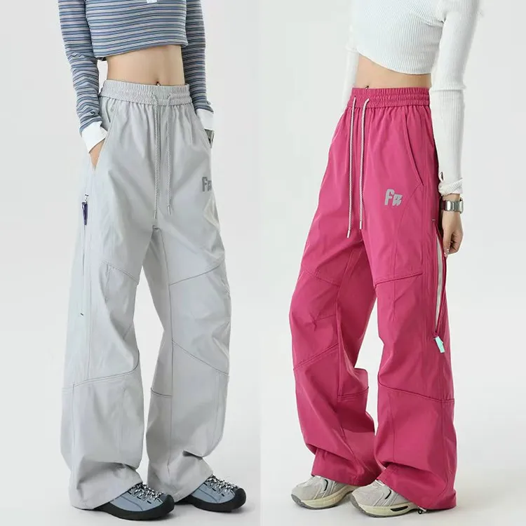 潮牌工装解构冲锋长裤宽松百搭防水防风户外登山裤子秋冬季休闲裤