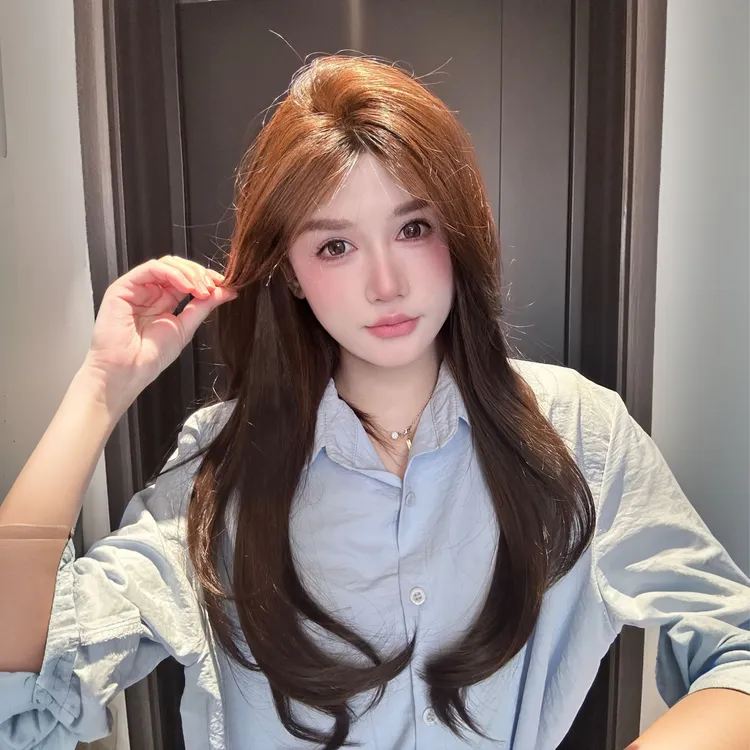 【无边隐形贴】不用戴发网的假发氛围感卷发进口丝增发量遮发补发片