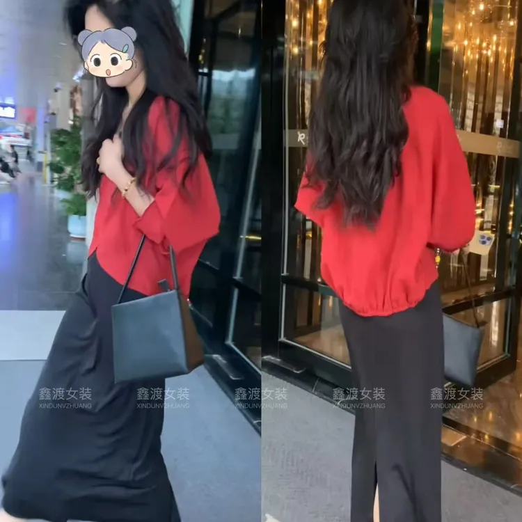 2025夏季新款时尚显瘦气质女士网红洋气两件套百搭款D9205
