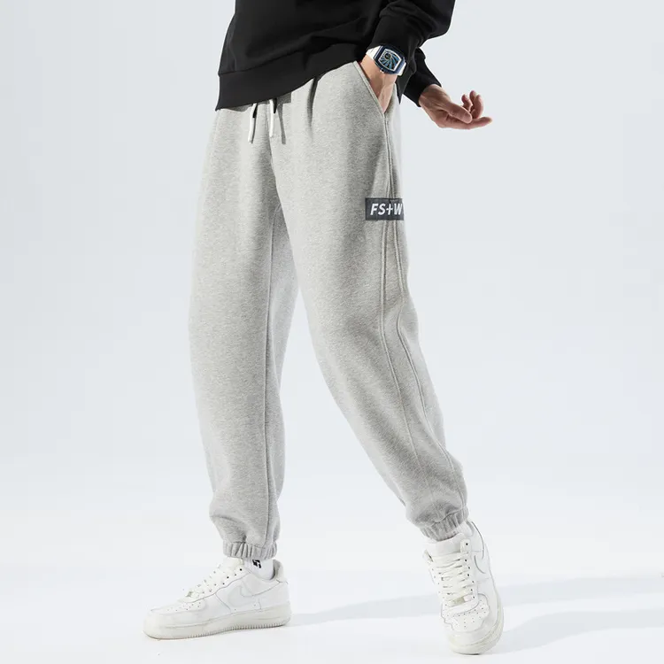 2025百搭运动宽松薄款裤子春秋季男士新款韩版大码现货休闲裤纯色